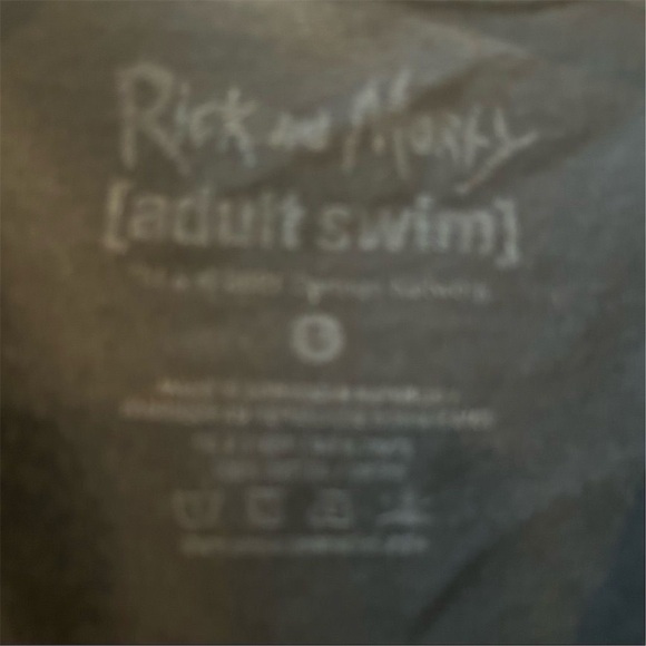 Rick and Morty Men's Black Graphic T-Shirt Size L Short Sleeve Crew Neck- flawed - Picture 4 of 7
